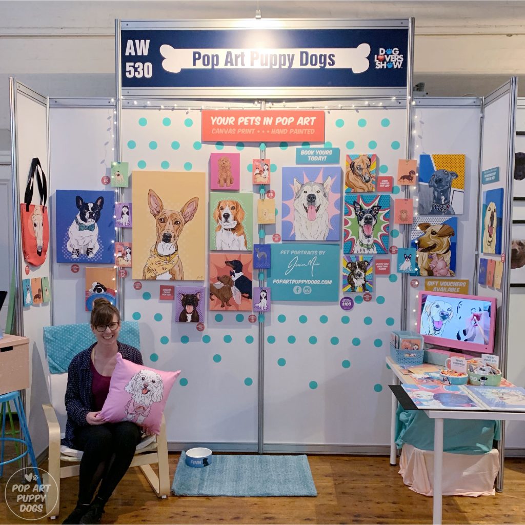 Dog lovers show melbourne 2019 Set Up | Pop Art Puppy Dogs