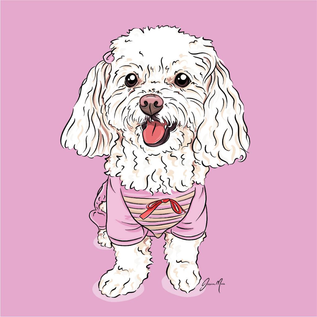 Cocoloco the Chipoo Canvas Print Pet Portrait | Pop Art Puppy Dogs